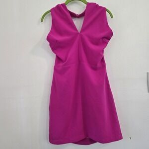Hot Pink Boutique Dress‎ Size M Halter With Side Zipper Closure NWT